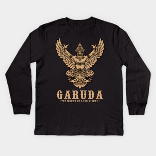 Garuda The Mount Of Lord Vishnu Kids Long Sleeve T-Shirt